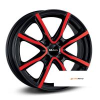 7*17 5*114,3 ET40 76 MAK Milano Black and Red